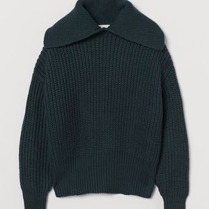 H&M Collared Rib Knit Sweater